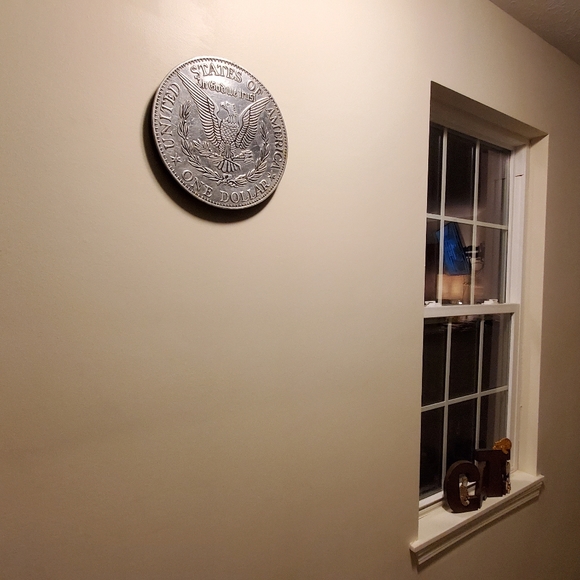 Vintage Morgan Silver Dollar hot plate/wall art